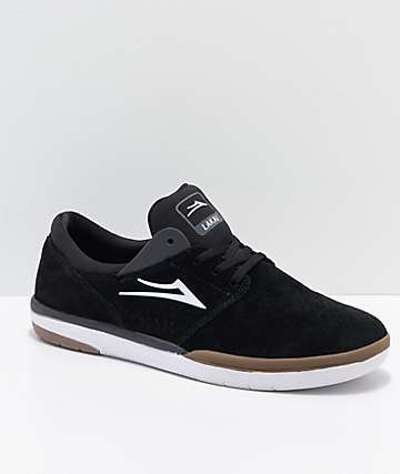 Lakai Fremont zapatos de skate de ante en negro, gris y goma