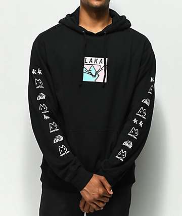 Lakai x Leon Karssen Box sudadera negra con capucha bordada