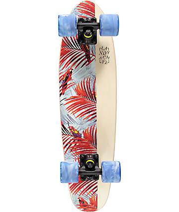 Landyachtz Mini Dinghy Floral White 26" Cruiser Complete Skateboard