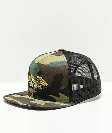 Loser Machine Co. Wings gorra snapback de malla de camuflaje