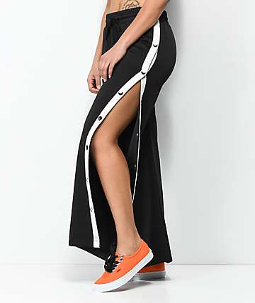 Love, Fire pantalones de chándal en negro con botones a presión