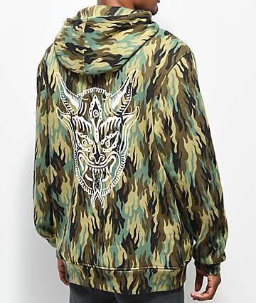 Lurking Class By Sketchy Tank Demon Fuegoflage Camo Hoodie
