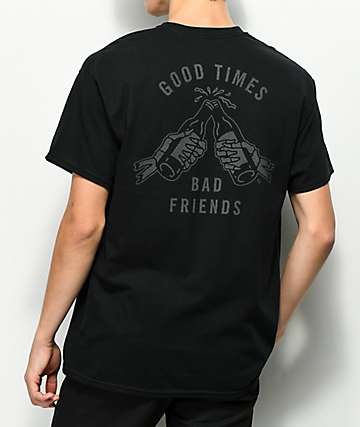 Lurking Class By Sketchy Tank Good Times Reflective Black T-Shirt