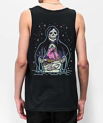 Lurking Class By Sketchy Tank Paradise Black Tank Top