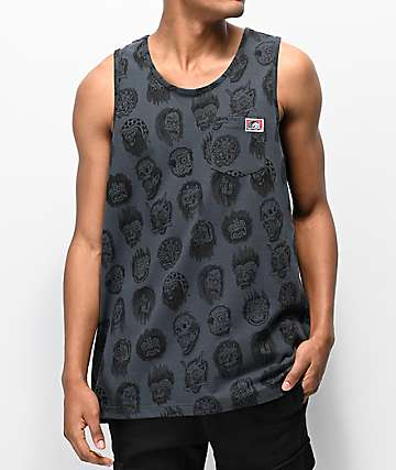 Lurking Class by Sketchy Tank Heads Charcoal Tank Top