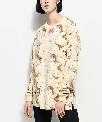 Married To The Mob Storm Desert Camo Long Sleeve T-Shirt