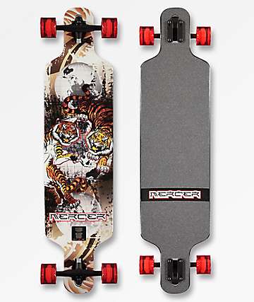 Mercer Worlds Collide 40" Drop Through Longboard Complete