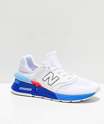 New Balance Lifestyle 997 Sport White & Summer Sky Blue Shoes