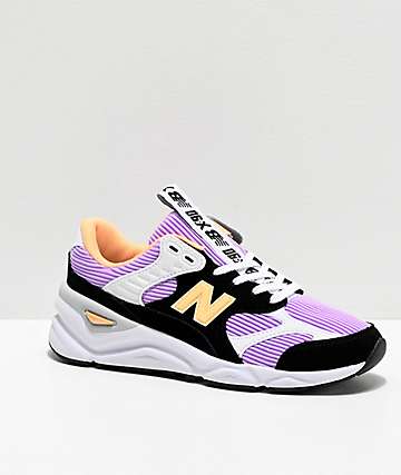 New Balance Lifestyle X90 Reconstructed Thunder Sky, Black & Orange Shoes
