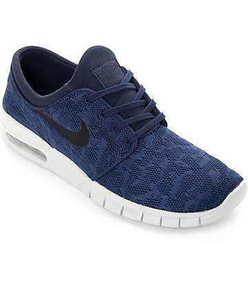 Nike Janoski Air Max Obsidian & Platinum Skate Shoes