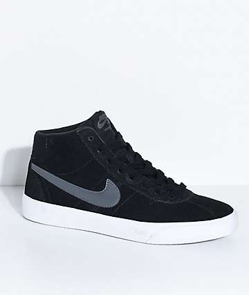 Nike SB Bruin Hi Black, Dark Grey & White Skate Shoes