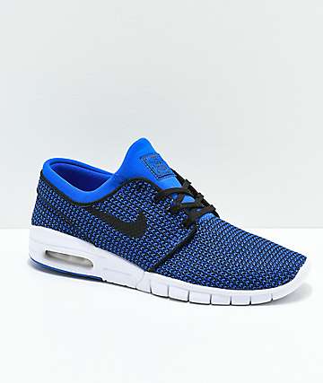 Nike SB Janoski Air Max Hyper Royal Blue & White Skate Shoes