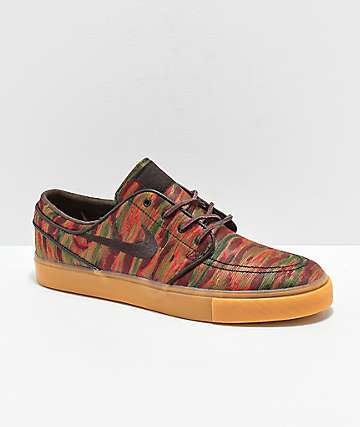 Nike SB Janoski Guatemalan Print & Gum Skate Shoes