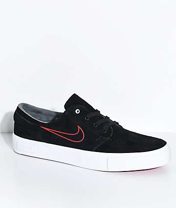 Nike SB Janoski High Tape O'Neill Black, Red & White Skate Shoes