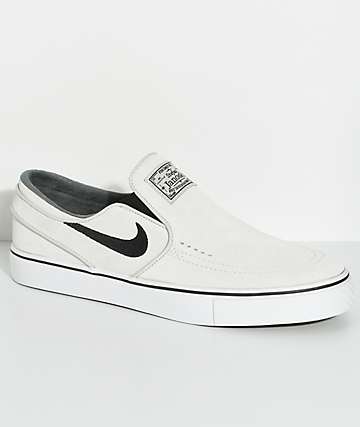 nike janoski white slip on