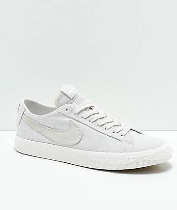 Nike SB Lance Mountain Blazer Low Deconstructed Grey Canvas Skate Shoes