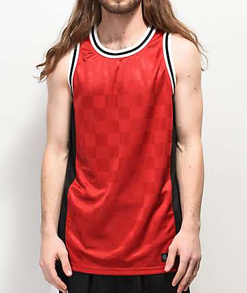 Ninth Hall Free Throw Red & Black Basketball Jersey
