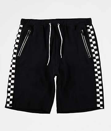 Ninth Hall Jay Pop Black & White Checkered Basketball Shorts