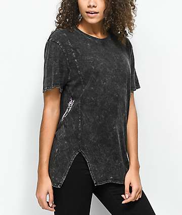 Ninth Hall Tough Love Fawn Caviar Black Crystal Wash T-Shirt