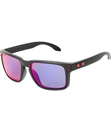 Oakley Holbrook gafas de sol en negro mate y positivo rojo iridio