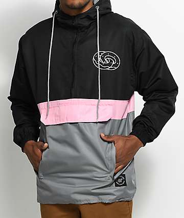 Odd Future Eternity Rings Black, Pink & Grey Anorak Jacket