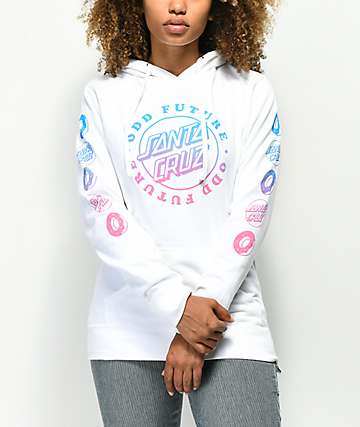 odd future oval teal hoodie