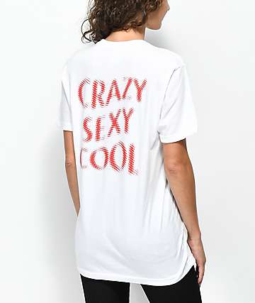 Petals by Petals & Peacocks Crazy Sexy Cool White T-Shirt