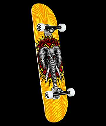 Powell Vallely Elephant Yellow 8.0" Skateboard Complete
