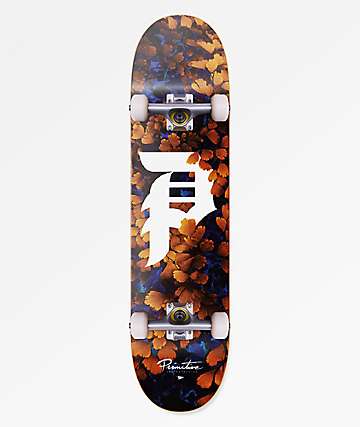 Primitive Dirty P Golden Leaf 7.75" Skateboard Complete