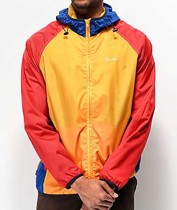 Primitive Layers Yellow, Blue & Red Windbreaker Jacket