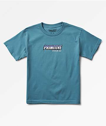 Primitive X Dragon Ball Z Boys Freiza Mecha Slate Blue T-Shirt