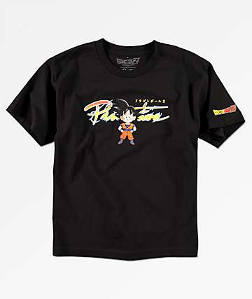 Primitive x Dragon Ball Z Goku Nuevo camiseta negra para niños