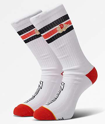 Primitive x Dragon Ball Z Nimbus Ringer calcetines blancos