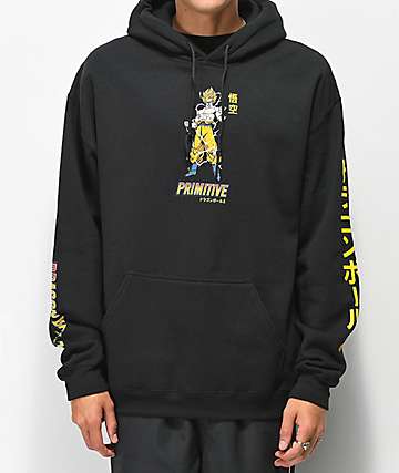 Primitive x Dragon Ball Z Nuevo Super Saiyan Goku Black Hoodie