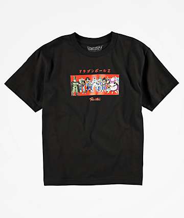 Primitive x Dragon Ball Z Villains camiseta negra para niños