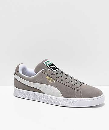 puma shoes grey suede