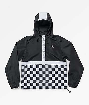 Quiet Life City Limits Black Checkered Anorak Jacket