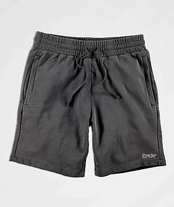 black sweat shorts mens