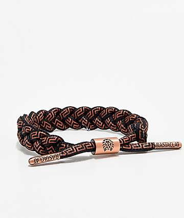 Bracelets Wristbands Zumiez Rastaclat Clic Zeus Black Brown Bracelet