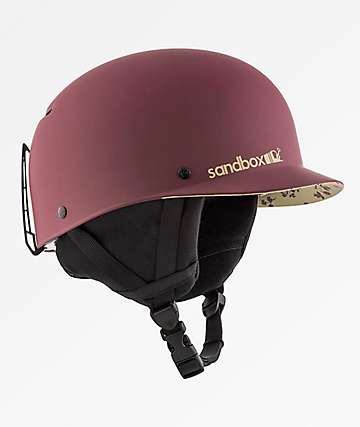 Sandbox Classic 2.0 Burgundy Floral Snowboard Helmet