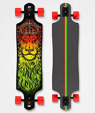 Santa Cruz Lion God 40" longboard drop through completo