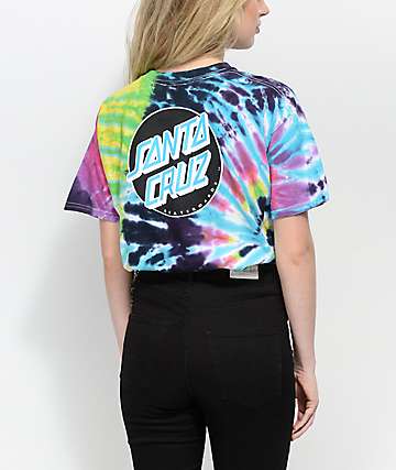 Santa Cruz Other Dot Flashback camiseta con efecto tie dye