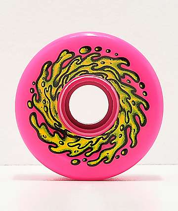 Santa Cruz Slime Balls 66mm Neon Pink Cruiser Wheels