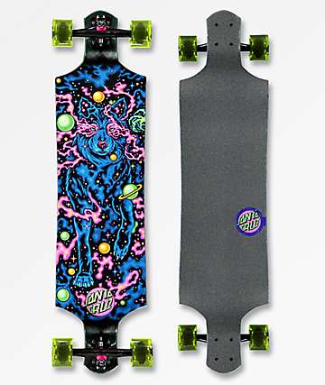 Santa Cruz Space Wolf 40" Drop Down Longboard Complete