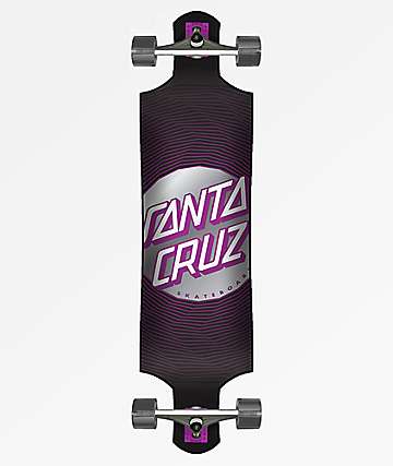 Santa Cruz Vertigo Wavy Dot 40" Drop Down Longboard Complete
