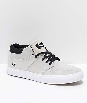 State Mercer Bone zapatos de skate de ante en blanco y negro