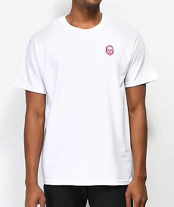 Sweatshirt By Earl Sweatshirt Embroidered White & Pink T-Shirt