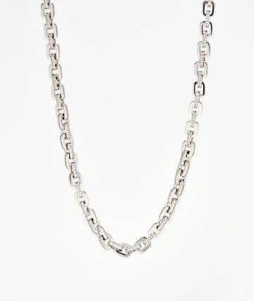The Gold Gods 5mm Hermes Link 18" White Gold Chain Necklace