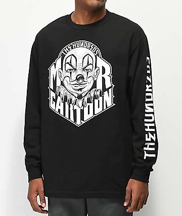 The Hundreds x Mr. Cartoon Letters camiseta negra de manga larga