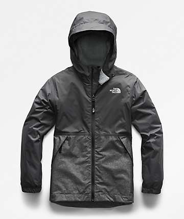 The North Face Boys Warm Storm Graphite Grey Jacket